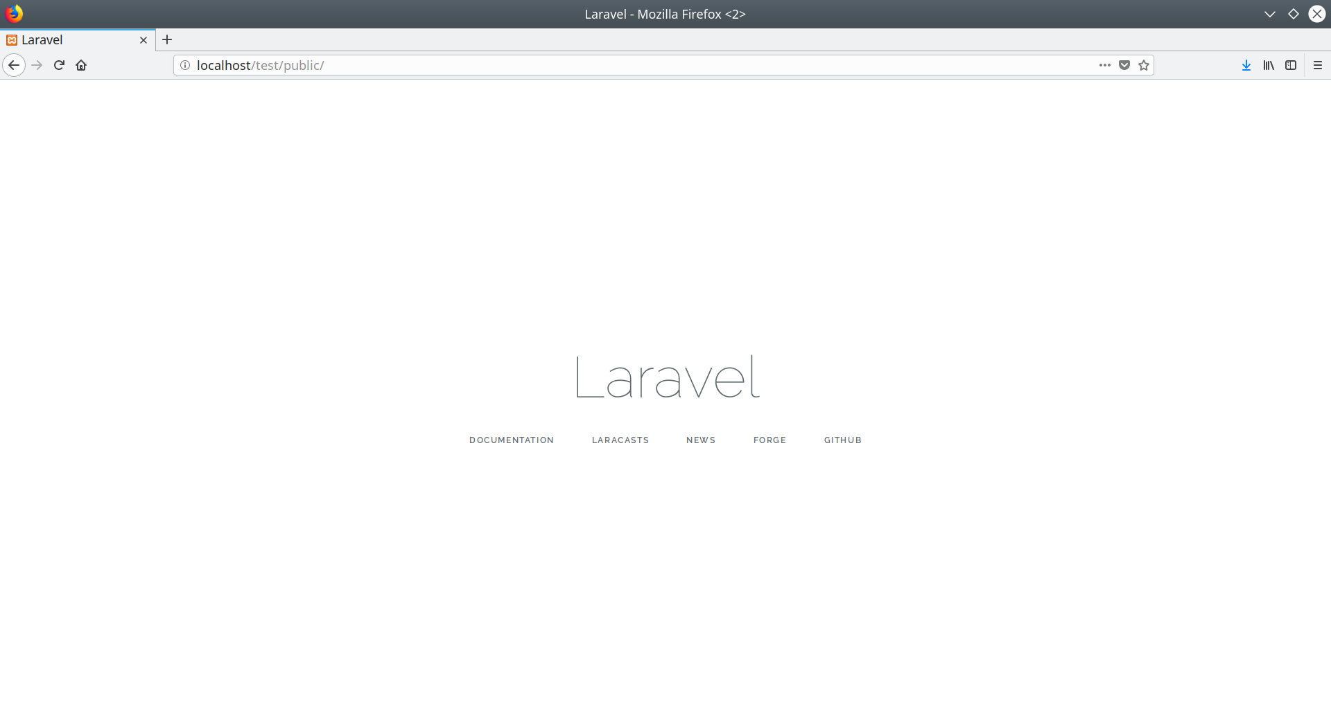 vista benvinguda Laravel